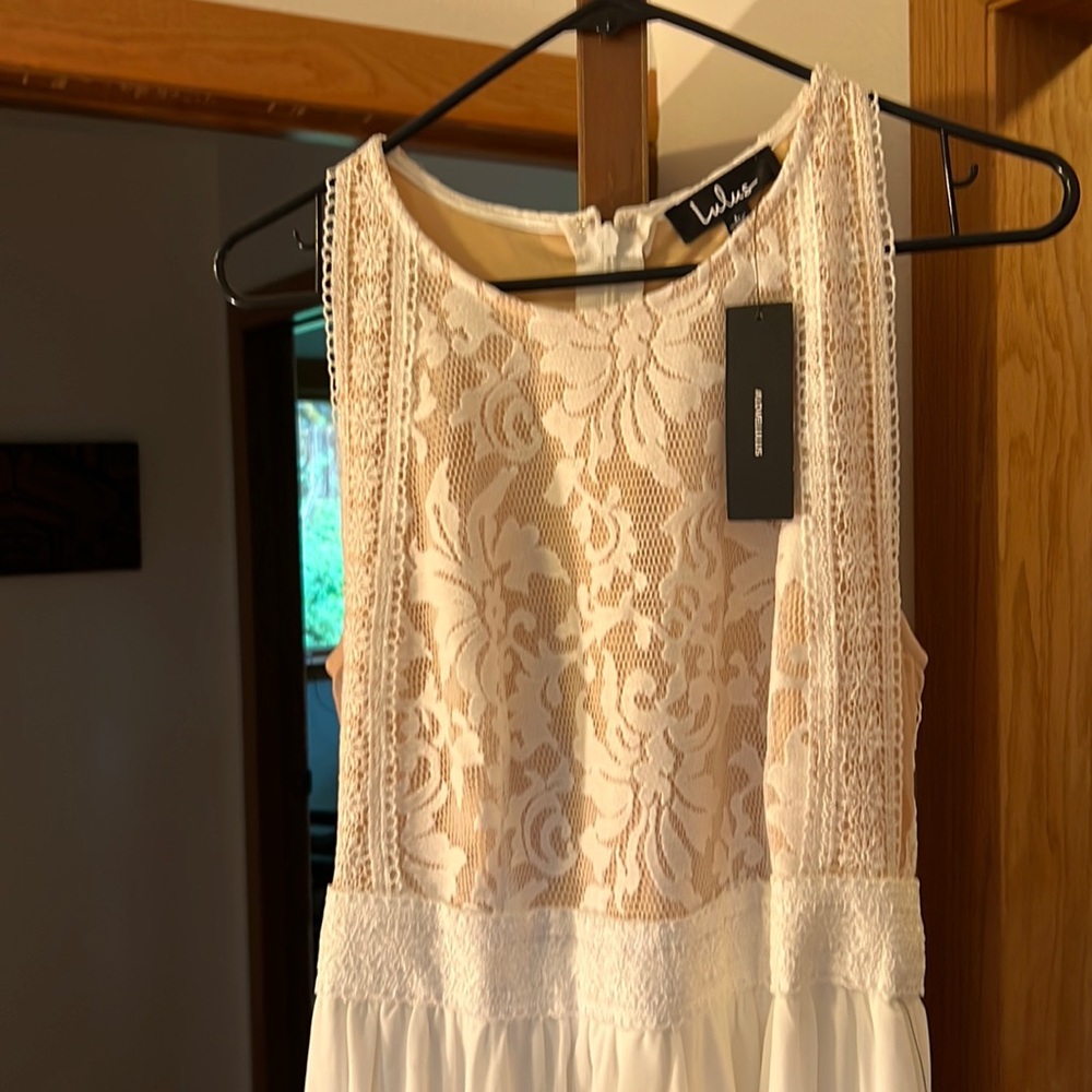 NWT lulu’s wedding dress! Affordable and super cute!